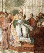RAFFAELLO Sanzio Gregory IX Approving the Decretals oil